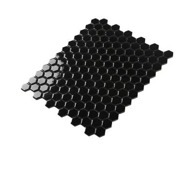 China New Modern Design Black Ceramic Mosaic Tile Marble Porcelain Mosaic Floor Tiles for sale