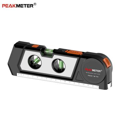 China 4 in 1 Laser Level Meter Multifunctionele Cross Line Laser Horizontale Bubble En Level Ruler Te koop