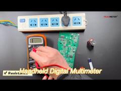 overload protection handheld digital multimeter with t - rms wide range and high precision