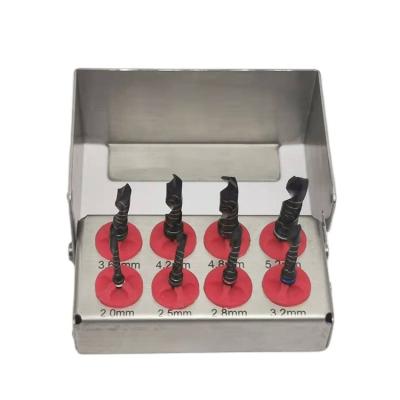 China High Quality Dental Implant Drills bit Kit 8 pcs with Bur Holder for sale