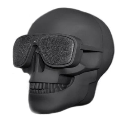 China Portable Mini Wireless Sunglasses Skull Subwoofer Bone Wireless Speaker Small Size Speaker Amazon Cool Halloween Portable for sale