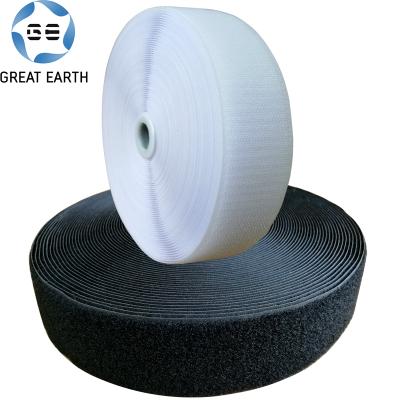 China 25mm various width nylon workable sew on hook and loop tape sticky hook and loop custom color fur for sale