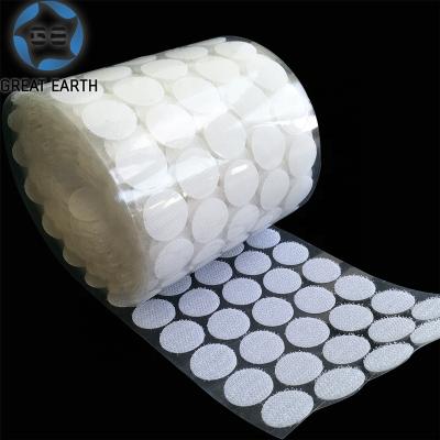 China Viable Home Use 100Pairs Magic Tape Glue Dots 40mm 50mm 60mm 70mm With Strong Self Adhesive Sticker Dots Fastener Hook And Loop Dots for sale