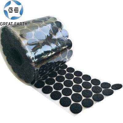 China Viable Home Use 500Pairs Magic Tape Glue Dots 25mm 30mm With Strong Self Adhesive Dots Adhesive Fastener Hook and Loop Dots for sale