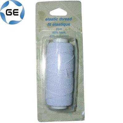 China Abrasion Resistance Covered Rubber Elastic Thread Small Tube Latex Yarn For Sewing Knitting Blister Wrapping for sale