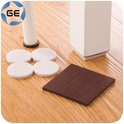 China Quality Table Leg Pads Adhesive Furniture Leg Feet Non Slip Cover Felt Pads Anti Slip Mat Fittings Beige GE-TLP001 from Protetcors for sale