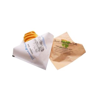 China Heaven and Earth Disposable Mouth Leakproof Paper Bag Bread Sandwich Hamburger Paper Pouch Food Envelope Disposable Paper Bag for sale