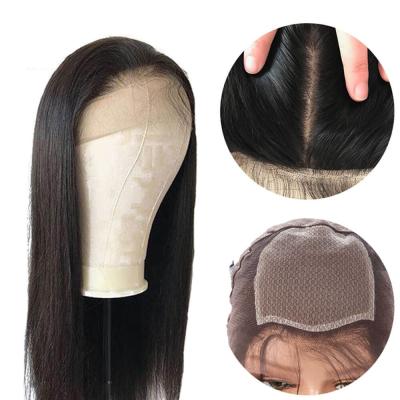 China New Design Full Lace Base Wig Silky Straight Brazilian Hair Natural Silky Bone Human Hair Low Wave Wig For White Women for sale