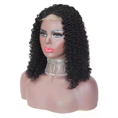 China Affordable Deep Wave Wigs Aligned Color Lace Front Wigs 5x5 6x6 Brazilian Virgin Deep Wave Closure Wig for sale