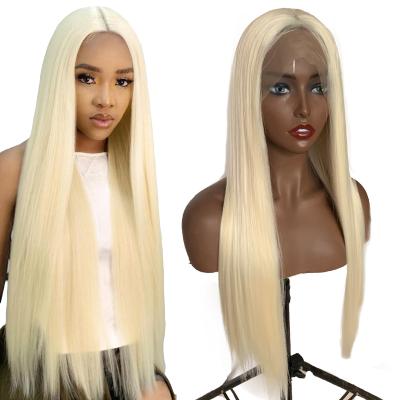 China Best Selling Straight Hair Vietnam Human Hair Wig Bone Preplucked Swiss Lace Front Wig 613 Full Lace Wig for sale