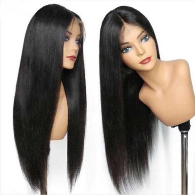 China Fast Shipping Long 4x4 Lace Silky Straight Wave Basic Human Hair Glueless Silk Wigs Swiss Straight Transparent Silk Brazilian Remy Human Hair Glueless Silk Wigs for sale