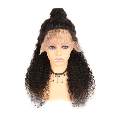 China 100 Water Wave Hair Wig Half Hand Tied 13x4 13x6 HD Lace Frontal Hair Wig Black Water Wave Lace Wig for sale