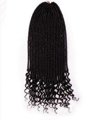 China High Temperature Dread Hair Private Label Hair Braid Soft Lock Crochet Fiber Synthetic Braiding Hair Extensions for sale