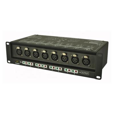 China JOYRAY 8 Way DMX Splitter DMX Distributor DMX Booster Signal Data 1 Input 8 Output Front Installed IEC In DS-TC-JJ-18F for sale