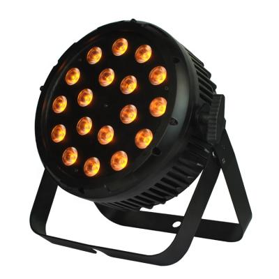 China JOYRAY Flat Round LED Stage Par Can Light 18x12W RGBWA 5in1 Stage Disco KTV Wedding Party DJ Light for sale