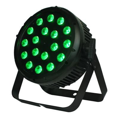 China JOYRAY Flat Round LED Stage Par Can Light 18x15W RGBWAUV 6in1 Stage Disco KTV Wedding Party DJ Light for sale