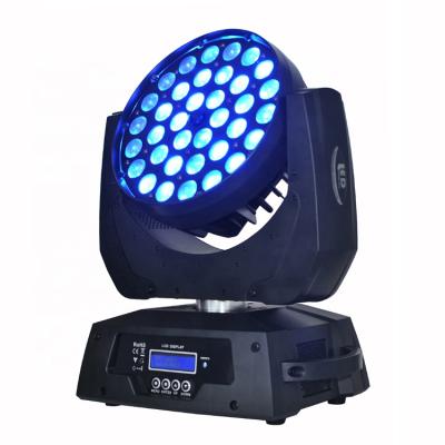 China RGBWAUV 15 to 50 Degree Wash Speed ​​JOYRAY LED Moving Head Zoom Adjustable 36x18W KTV Stage Disco Party DJ Light for sale