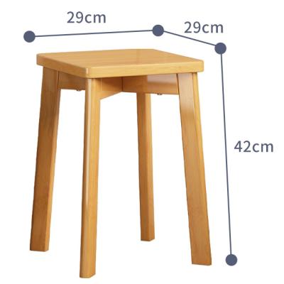 China Kitchen Modern Living Room Haichuan Dining Table and Makeup Bamboo Chair Around Stackable Wooden Stool for sale