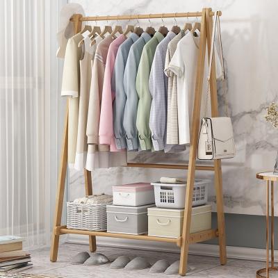 China Convertible Haichuan Handmade Natural Bamboo Wood, Clothes Rack, Clothes Rail Home Office Use for sale