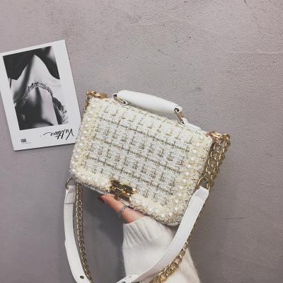 China 2021 Fashion BM9134 Winter Hot-selling Luxury Ladies Cross Body Bags Tweed Designer Purses Handbags Famous Brands for sale