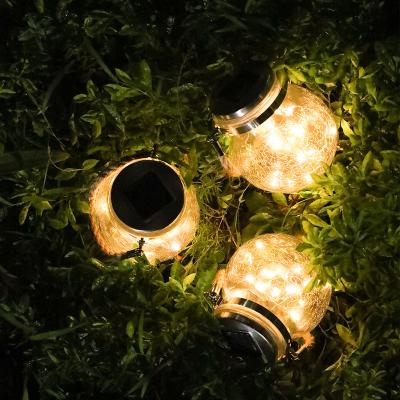 China Mason Jar Outdoor Waterproof Ip 44 String Fairy Star Powerd Solar Powerd Jar Firefly Lights for sale