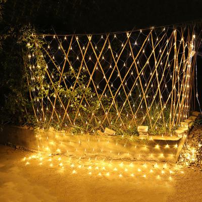 China Christmas 3M X 2M Christmas Mesh String Xmas Party Wedding Fishing Net 192 LED Fairy Lights Outdoor Decoration Holiday Lighting for sale