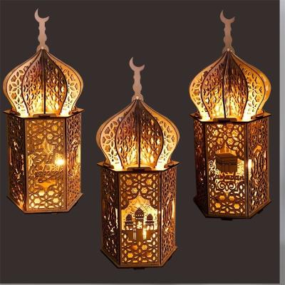 China Home Decor Muslim Ramadan LED Eid Mubarak Lantern String Lights Home Decoration Ramadan For Islamic Party Decor Supplies for sale