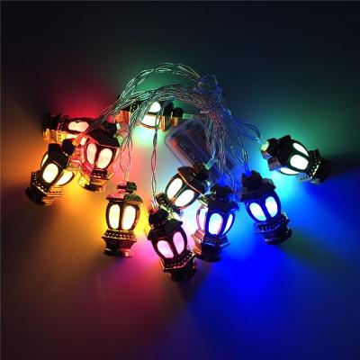 China Christmas Wholesale Mult Color Eid Ramadan Muslim Led Plastic Lantern String Light 3 Meters For Islam Party Supplies for sale