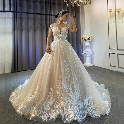 China High Quality Exquisite Luxury Hot Anti-static Prom Dress Craft Applique Factory Selling Bridal Wedding Dress for sale