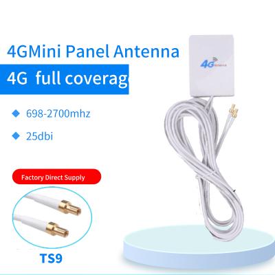 China 12dbi 2X TS93G 4G ABS mimo USB flat panel antenna is suitable for 4G Huawei ZTE USB modem 50W for sale