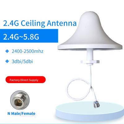 China 3Dbi/5dbi 2400-2500Mhz/5150-5850mhz Ceiling Antenna Customization N-female GJX-148-024 for sale