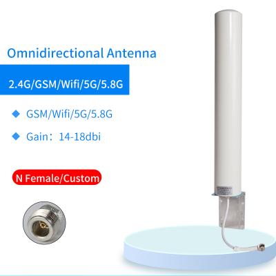 China 698-960/1710-2700MHZ Broadband Omnidirectional Antenna 14-18DBi Household Signal Amplifier 65*420mm for sale