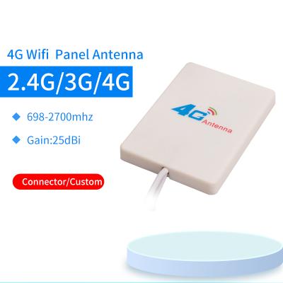 China ABS low price 3G 4G ABS panel antenna 12dbi 2X TS9 mimo antenna for 4G HUAWEI ZTE USB modem for sale