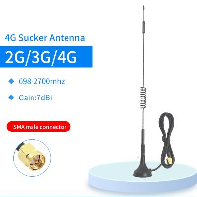 China Highly reliable male connector rg174 cable magnetic bass car 4g lte RP-sma router male antenna GJX-XP04G7dBi for sale