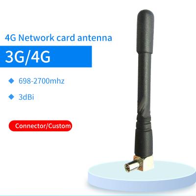 China Highly reliable male 4g ​​wifi right angle TS9 connector network antenna GJX-04G3dBiNCA for sale