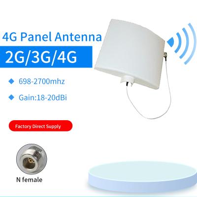 China 698-2700mhz Large Frequency Range 18-20dBi 4G Panel Wall Mount Antenna Signal Amplifier GJX-450-5 4G Antenna for sale