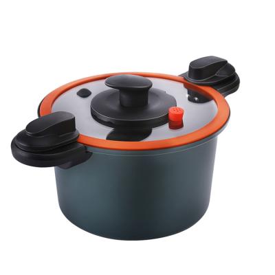 China Viable Multifunctional Micro Pressure Cooker Iron 6L High Capacity Stew Pot Family Expense Kitchen Cookware Set for sale