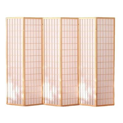 China CLASSIC Japanese Style Folding Panel Screen Partition Movable Nonwoven Room Divider for sale