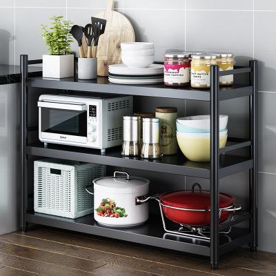 China Multifunctional Multi-Layer Kitchen Storage Rack Removable Metal Shelf Removable Shelf for sale