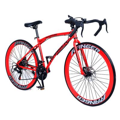 China Bicycle manufacturer Red 700c 21 speed aluminum alloy steel racing road bike bicycle for man for sale