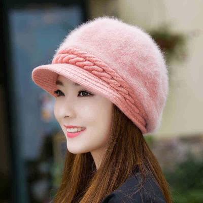 China Soft/comfortable winter/autumn breather keep shinny warm color full sequin beanie hat wool cable fur hat for sale