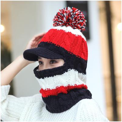 China Soft/comfortable/autumn breather winter keep shinny warm color full sequin beanie hat sun glasses wire neck scarf hat for sale