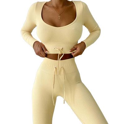 China Breathable Candy Color Ladies Yoga Suit Ladies Sports Yoga Suit for sale