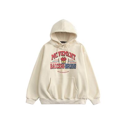 China winter Hoodie pocket letter printing parride thickened loose stereoscopic men and women can wear for sale