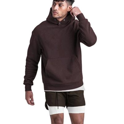 China Anti-Wrinkle Autumn/Winter Fleece Hooded Coat Sport Looser Rank Solid Color Men Hoodie for sale