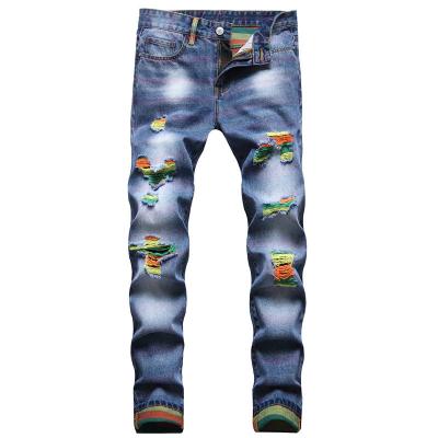 China Wholesale Straight Jeans Breathable Plus Size Jeans Men's Jeans With Holes for sale