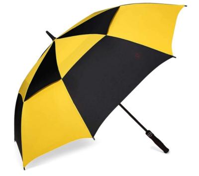 China Golf Umbrella Minimalist Oversized Double Ventilation Canopy Automatic Open Umbrella for sale