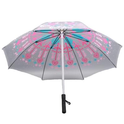 China LED Umbrella Custom Color Lighting Flashing Transparent Umbrella Advertising LED Umbrella for sale