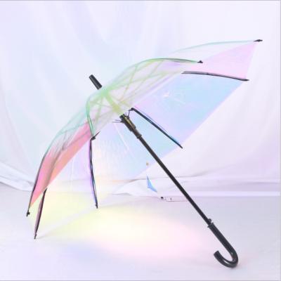 China All In 1 Color Transparent Straight Handle Advertising Umbrella Automatic for sale