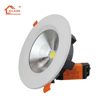 China Modern Isolate Driver LED Recessed Ceiling Down Light COB Lighting Modern Design Ip44 Led Light Downlight for sale